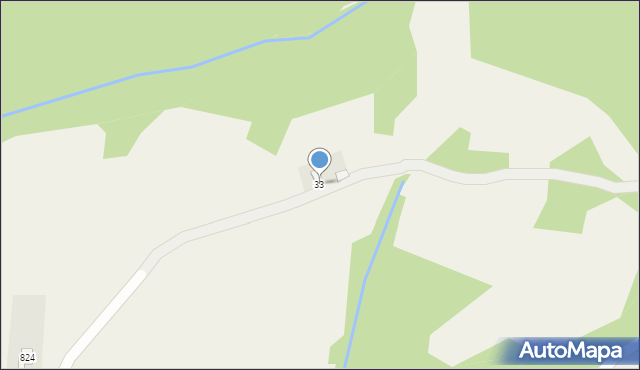 Stróża, Stróża, 33, mapa Stróża