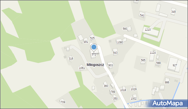 Stróża, Stróża, 572, mapa Stróża