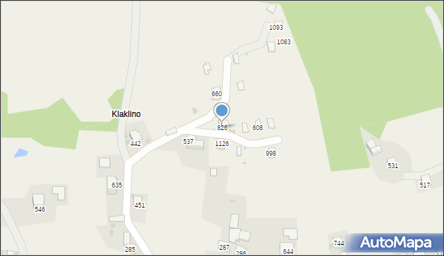 Stróża, Stróża, 826, mapa Stróża