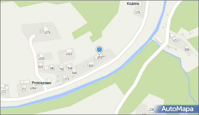 Stróża, Stróża, 874, mapa Stróża
