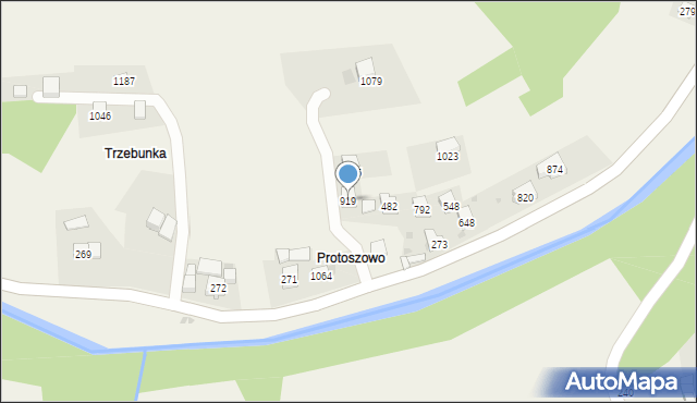 Stróża, Stróża, 919, mapa Stróża