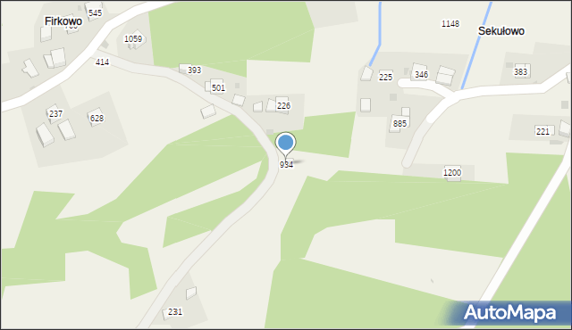 Stróża, Stróża, 934, mapa Stróża