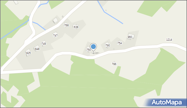 Stróża, Stróża, 942, mapa Stróża