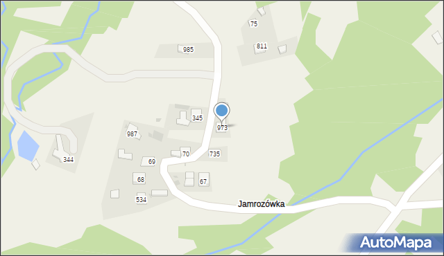 Stróża, Stróża, 973, mapa Stróża