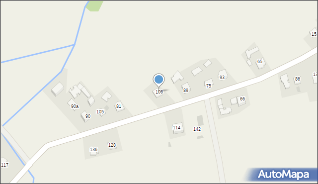 Stróże, Stróże, 106, mapa Stróże