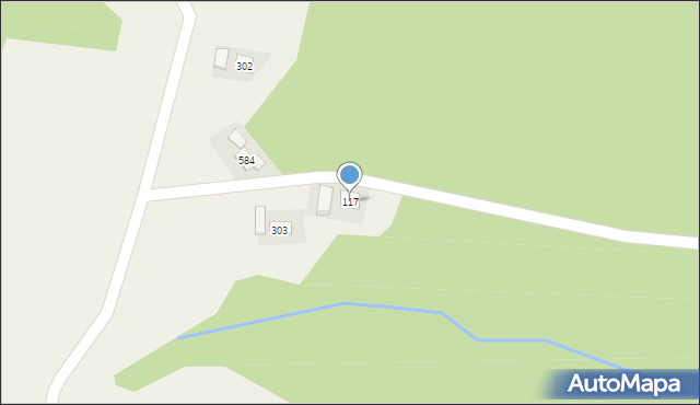 Stróże, Stróże, 117, mapa Stróże