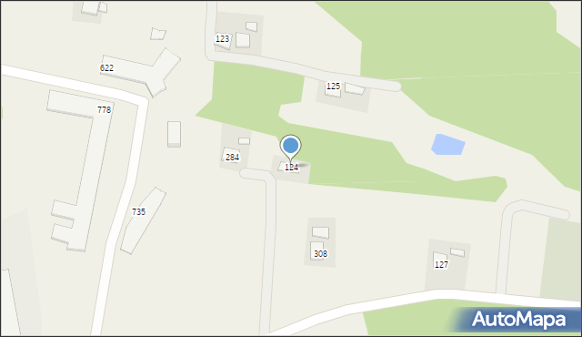 Stróże, Stróże, 124, mapa Stróże