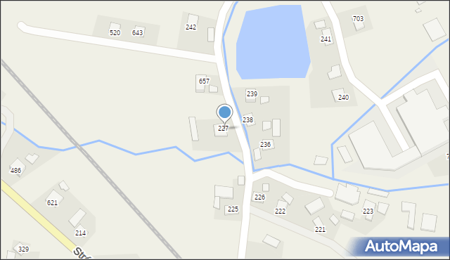 Stróże, Stróże, 237, mapa Stróże