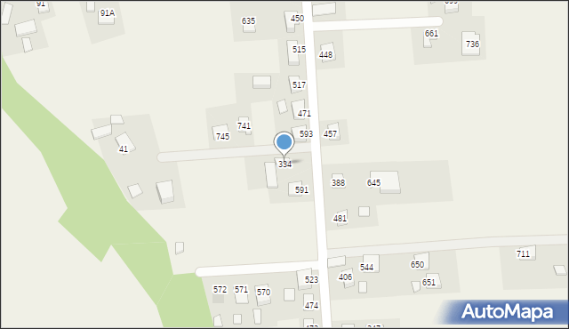 Stróże, Stróże, 334, mapa Stróże