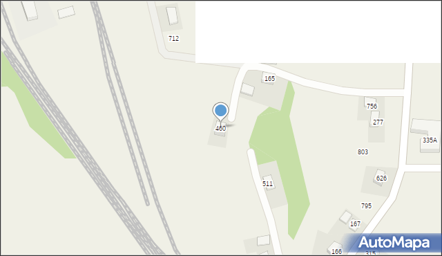 Stróże, Stróże, 460, mapa Stróże