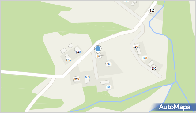 Stróże, Stróże, 562, mapa Stróże