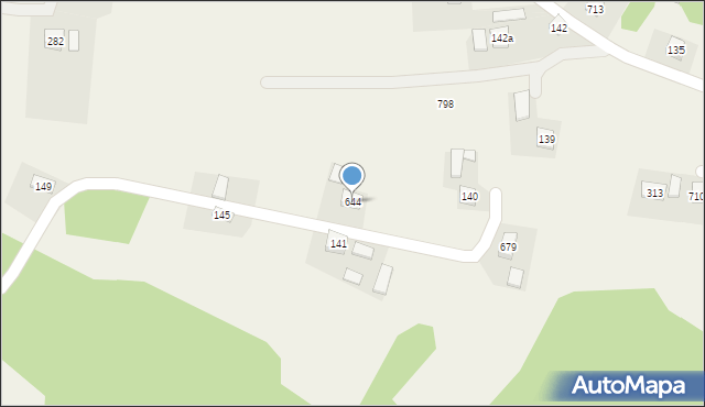 Stróże, Stróże, 644, mapa Stróże