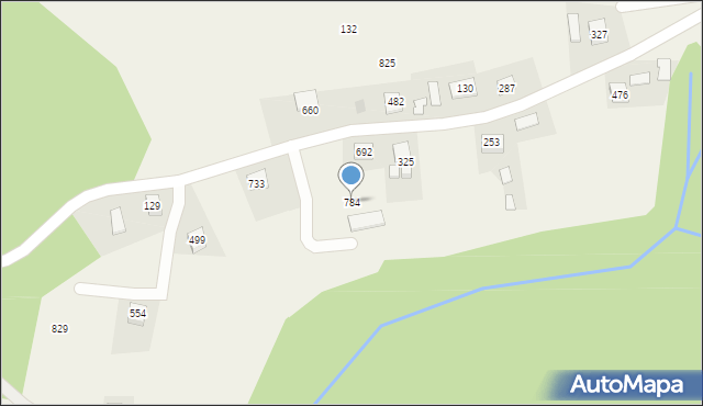 Stróże, Stróże, 784, mapa Stróże