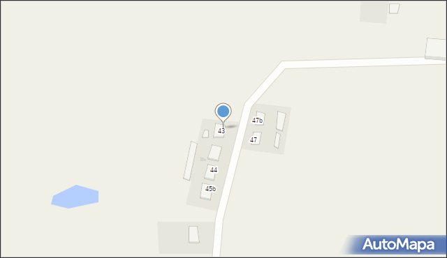 Strożęcin, Strożęcin, 43A, mapa Strożęcin