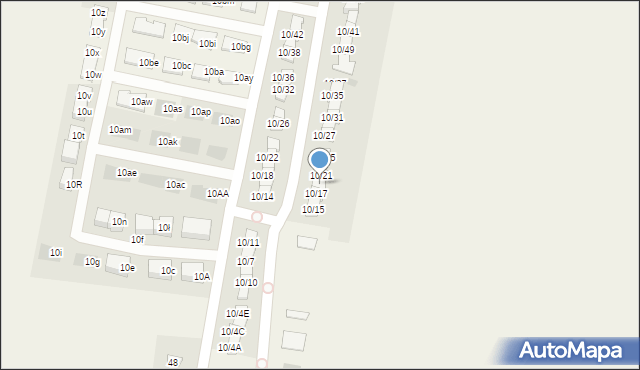 Stróżewko, Stróżewko, 10/19, mapa Stróżewko