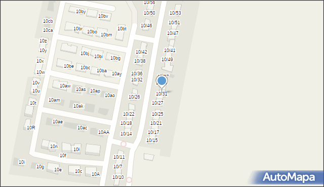 Stróżewko, Stróżewko, 10/31, mapa Stróżewko