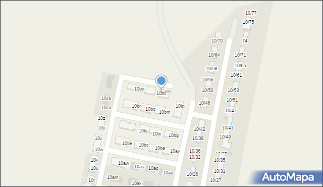 Stróżewko, Stróżewko, 10bv, mapa Stróżewko