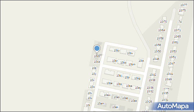 Stróżewko, Stróżewko, 10cb, mapa Stróżewko