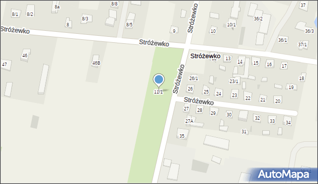Stróżewko, Stróżewko, 11/1, mapa Stróżewko