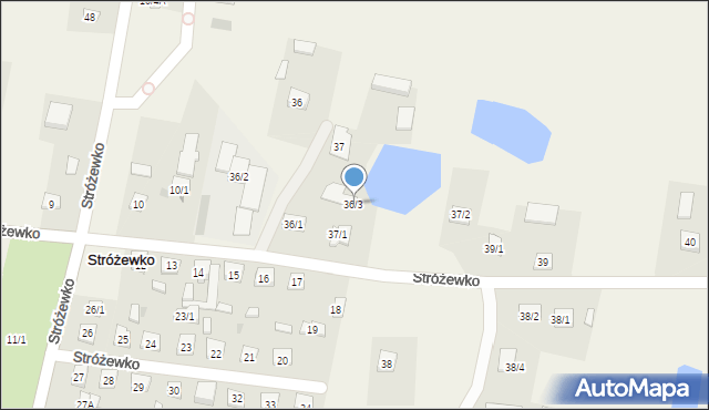 Stróżewko, Stróżewko, 36/3, mapa Stróżewko
