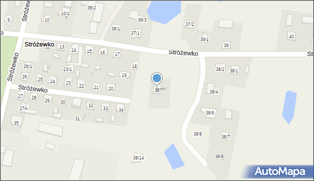 Stróżewko, Stróżewko, 38, mapa Stróżewko