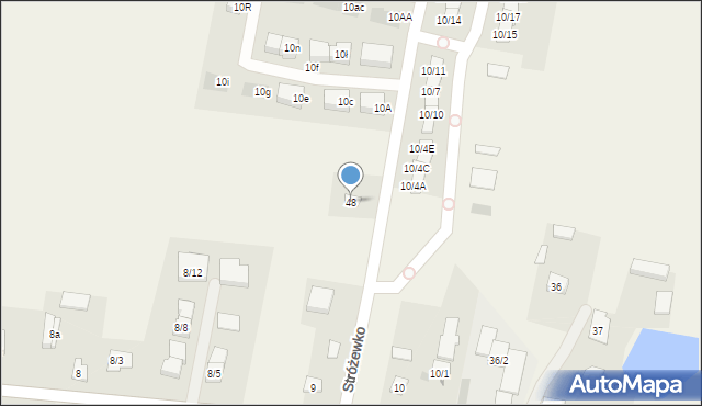 Stróżewko, Stróżewko, 48, mapa Stróżewko