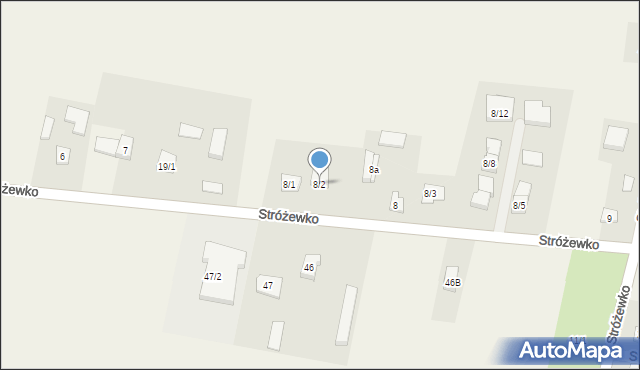 Stróżewko, Stróżewko, 8/2, mapa Stróżewko