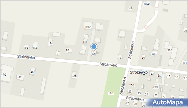 Stróżewko, Stróżewko, 8/5, mapa Stróżewko