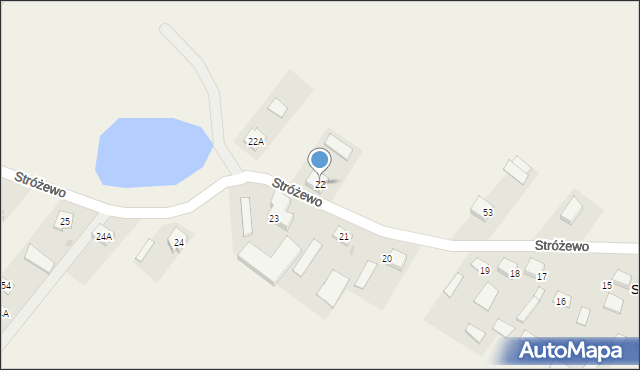 Stróżewo, Stróżewo, 22, mapa Stróżewo