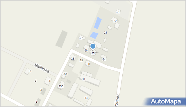 Stróżewo, Stróżewo, 25, mapa Stróżewo