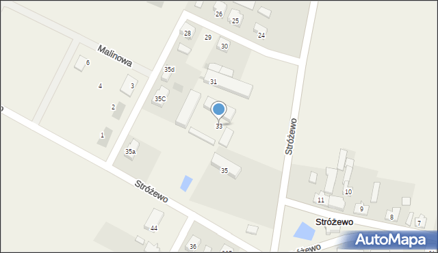 Stróżewo, Stróżewo, 33, mapa Stróżewo
