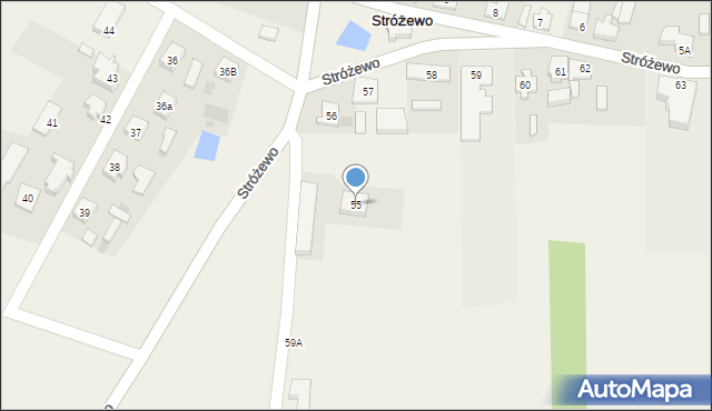 Stróżewo, Stróżewo, 55, mapa Stróżewo