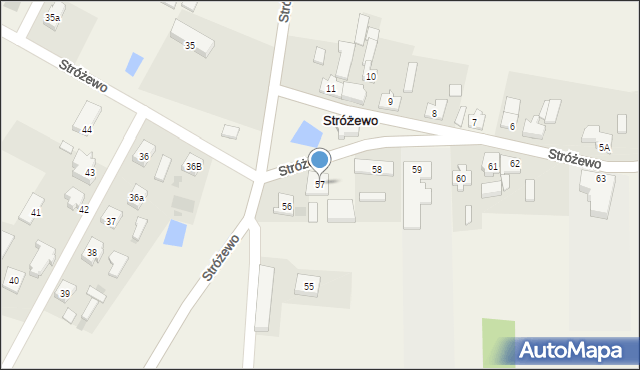 Stróżewo, Stróżewo, 57, mapa Stróżewo