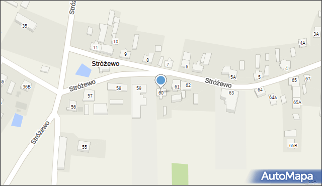Stróżewo, Stróżewo, 60, mapa Stróżewo