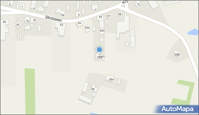 Stróżewo, Stróżewo, 65B, mapa Stróżewo