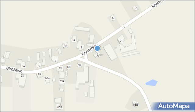 Stróżewo, Stróżewo, 70, mapa Stróżewo