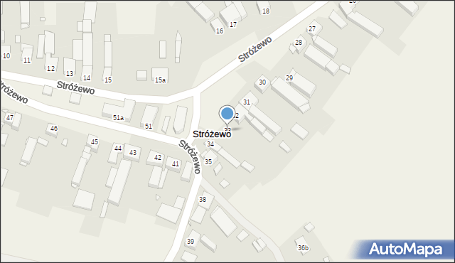 Stróżewo, Stróżewo, 33, mapa Stróżewo
