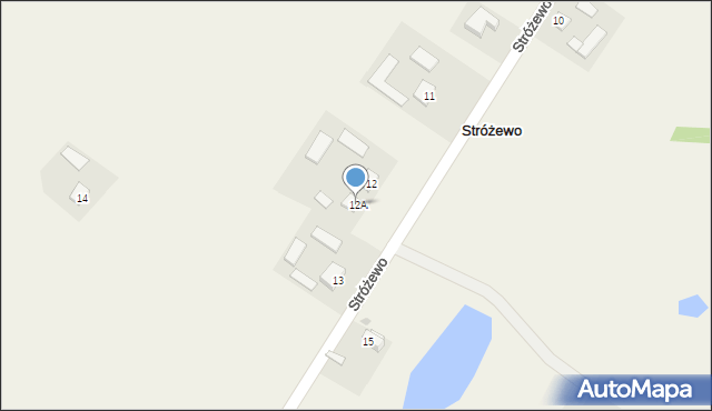 Stróżewo, Stróżewo, 12A, mapa Stróżewo