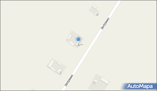Stróżewo, Stróżewo, 20, mapa Stróżewo
