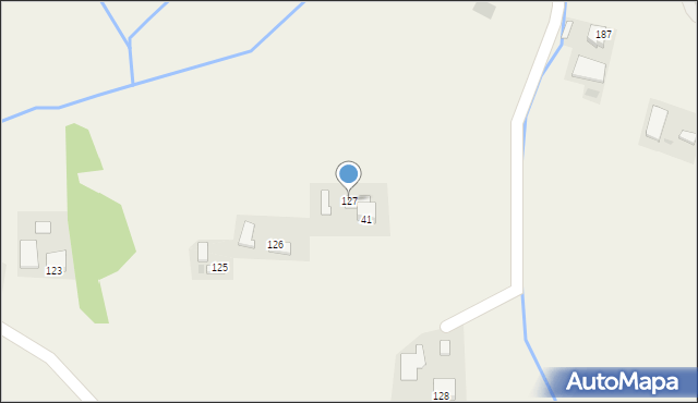 Stróżna, Stróżna, 127, mapa Stróżna