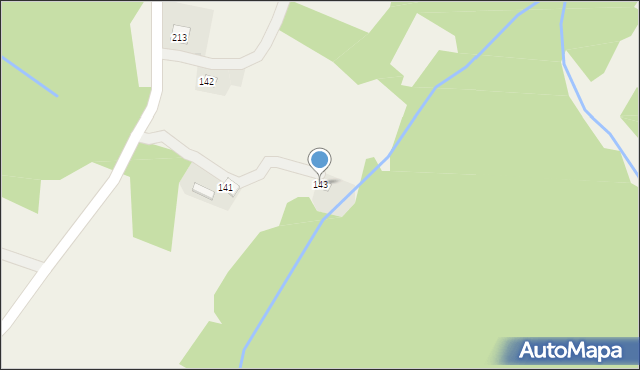 Stróżna, Stróżna, 143, mapa Stróżna