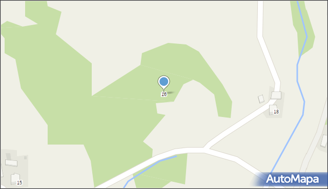 Stróżna, Stróżna, 16, mapa Stróżna