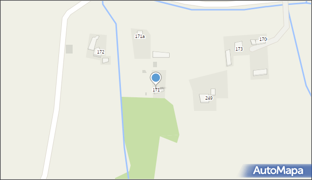 Stróżna, Stróżna, 171, mapa Stróżna