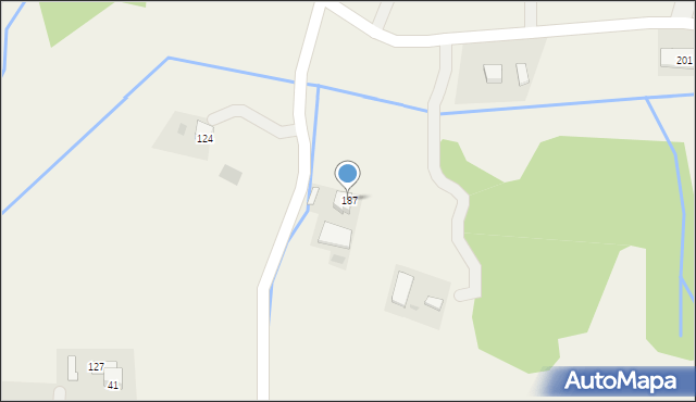 Stróżna, Stróżna, 187, mapa Stróżna