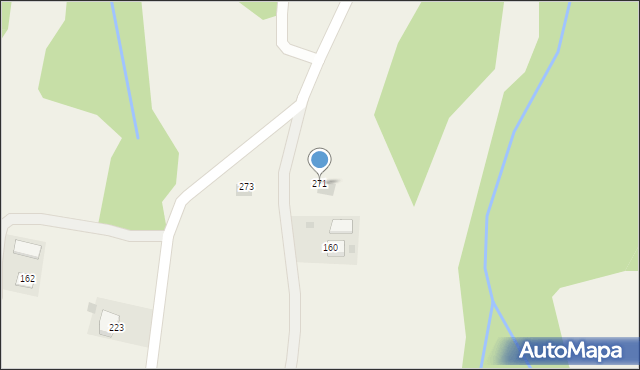 Stróżna, Stróżna, 271, mapa Stróżna