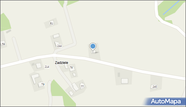 Stróżna, Stróżna, 274, mapa Stróżna