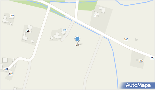 Stróżna, Stróżna, 275, mapa Stróżna