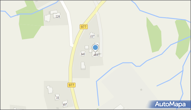 Stróżówka, Stróżówka, 493, mapa Stróżówka