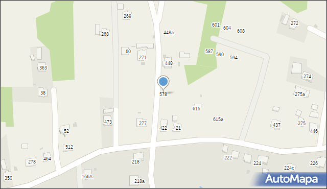 Stróżówka, Stróżówka, 578, mapa Stróżówka