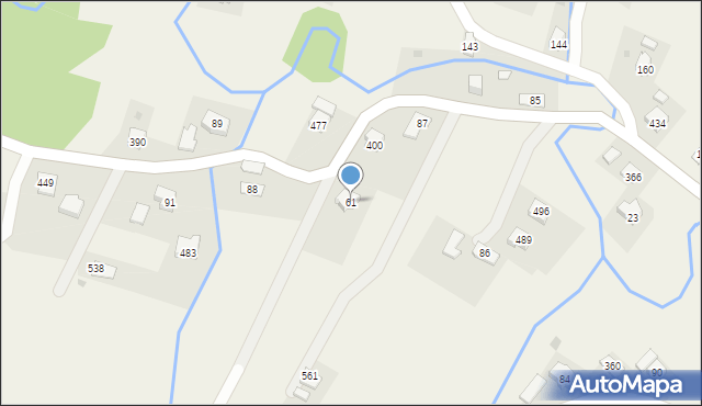 Stróżówka, Stróżówka, 61, mapa Stróżówka